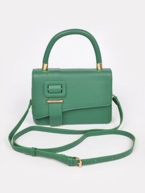 Faux Leather Flap Bag
